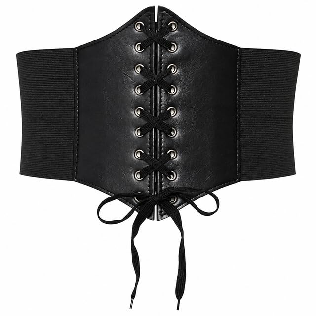 Women's Vintage Elastic Waist Belt Wide Slimming Corset Belt for Shirts, Dresses & Coats-picture-31