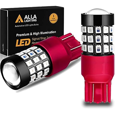 Alla Lighting Upgraded LED Strobe Brake Lights Bulbs Cover