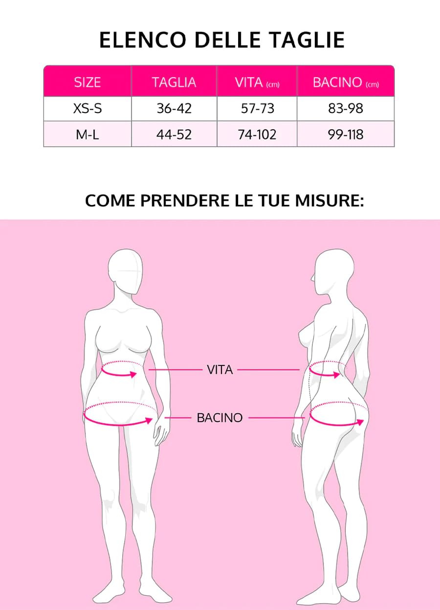FGM04 Donna - Leggings all-Up, Modellante,XS-S/M-L, Vita Alta, Tecnologia F.I.R., Made in Italy, Perfetti per Yoga e Palestra