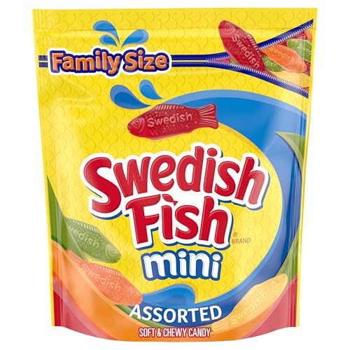 SWEDISH FISH Mini Assorted Soft & Chewy Gummy...