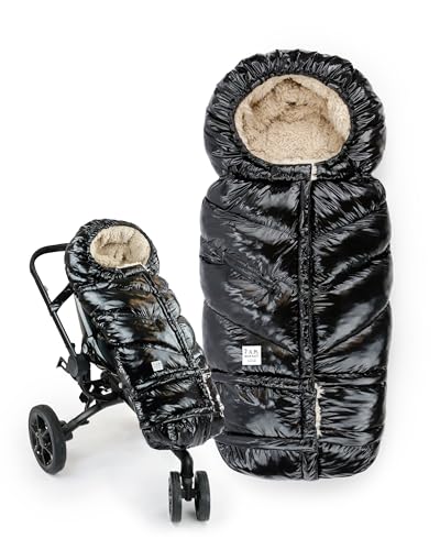 Image of 7AM Enfant Stroller Blanket 212 - Adjustable Baby Car Seat Zipped Blanket for Babies Winter, Unisex Multi Purpose Fleece Lined Warm Hooded Toddler Footmuff Water Repellent | (6M - 4T)