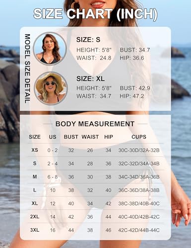 Image of Blooming Jelly Womens High Waisted Bikini Sets Drawstring Tummy Control Swimsuits Crisscross Tie Back Bathing Suit