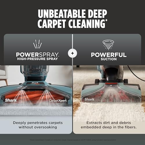 Image of Shark CarpetXpert | Upright Carpet, Area Rug & Upholstery Cleaner | Carpet Shampooer with Handheld Spot & Stain Eliminator | 3 Cleaning Tools | Slate Green | EX151