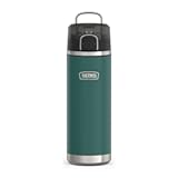 THERMOS ICON SERIES&comma; Stainless Steel Water Bottle with Spout - 24 Ounce&comma; Spruce - Vacuum Insulated Water Bottle with Lid