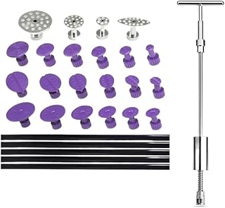 MKTKFVVEX Herramientas Herramientas de reparación de abolladura sin pintura Hand Hand Home Bricolaje Kit de eliminación Tabla de martillo inversa Herramientas de metal for máquinas de automóviles Dent