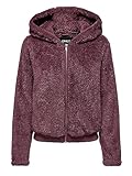 kurzer Schnitt ONLY Damen Teddy Jacke ONLNewAnna kurze Kunstfelljacke 15300635 Rose Brown S
