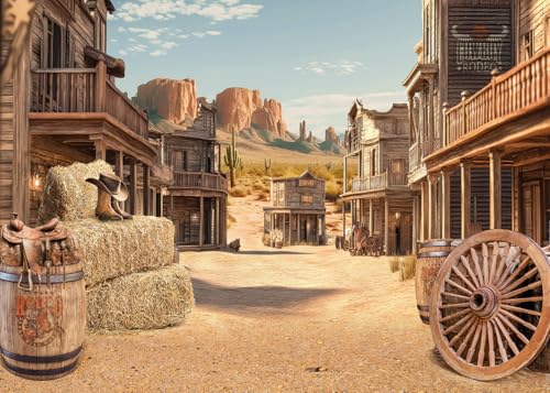 Alltten 7x5ft Western Backdrops for Photoshoot Rodeo Backdrop Country Themed Party Decorations F281