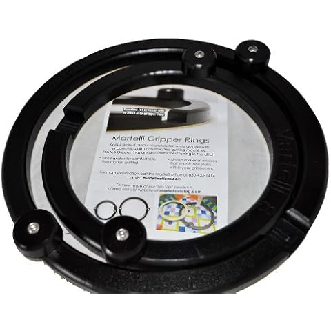 Martelli Free Motion Quilting, Sewing & Embroidery Hoops & Gripper Rings (8 & 11 Inch Hoop Set) Cover