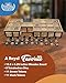 WE Games Royal Game of UR - Ancient Strategy Two-Player Board Game with 13.5” x 5.5” Wood Board & Storage Drawers, Ideal for History Enthusiasts