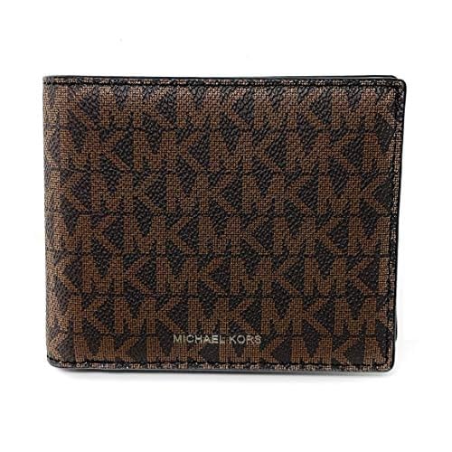 Michael Kors Men’s Cooper Billfold with Passcase Wallet (Brown)