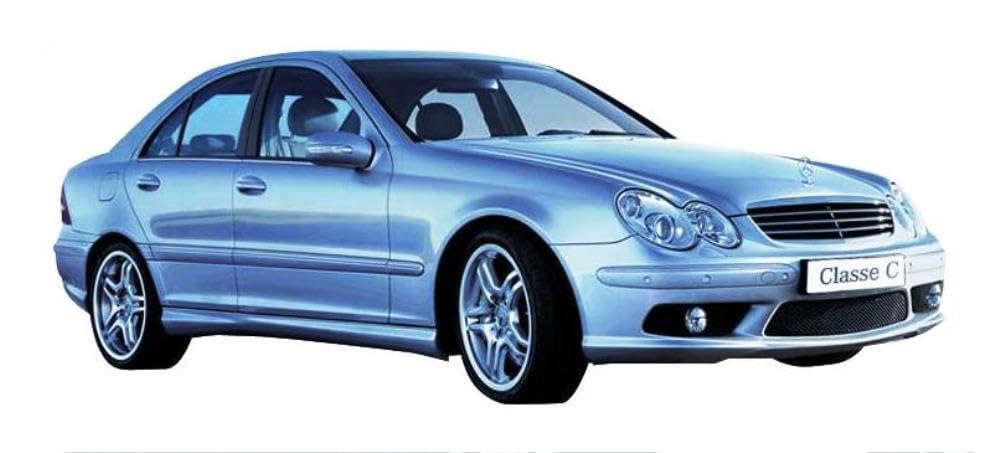 Fanale Fendinebbia realizzato per Mercedes Classe C W203 dal 2003 al 2004 lato conducente H3 con Vetro liscio A2038201156