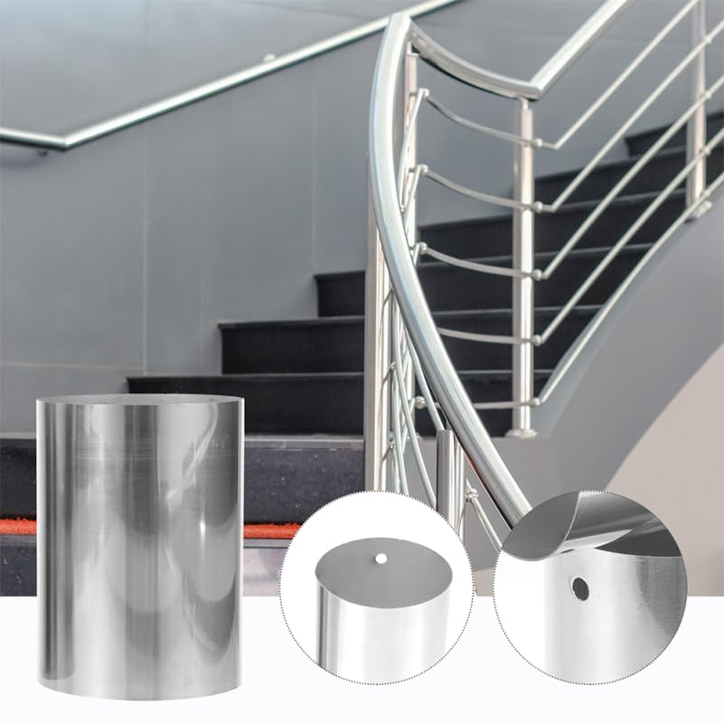 SHINEOFI 2Pcs Stainless Steel Handrail Connector Wall Brackets for Stair Railings and Pipe Cable Systems Durable Multipurpose Handrail Bracket Replacement - Image 4