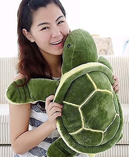 Image of Purple Beats Turtle Tortoise | Stuffed Soft Cute Green Tortoise Big Large Size Plush Toy for Kids as Well as for Giving Gifts on Birthdays or Any Special Occasion | (Turtle 45cm)