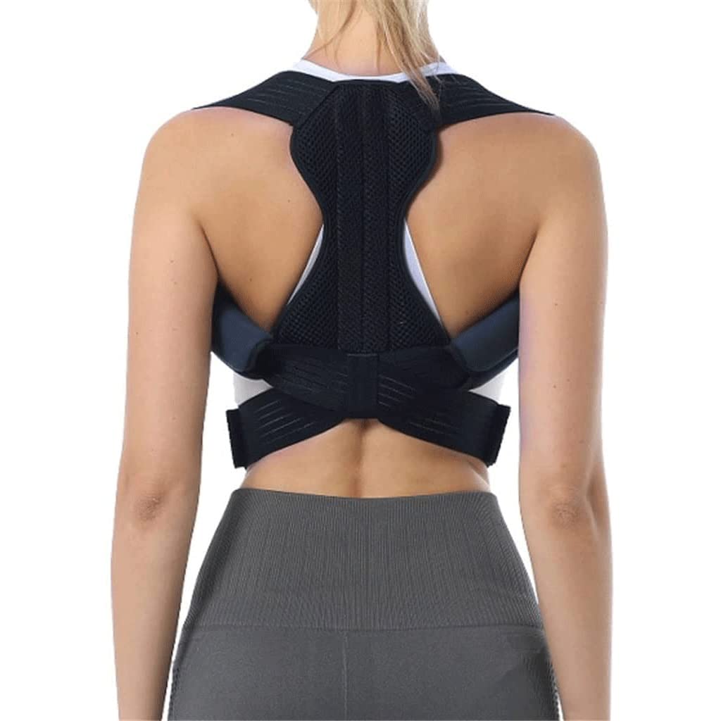 Corrector de Postura Ajustable Soporte Trasero Hombro Trasero Preguntas Postura Corrección Columna Postura Corrector postural Fijador Cinta (Size : L)