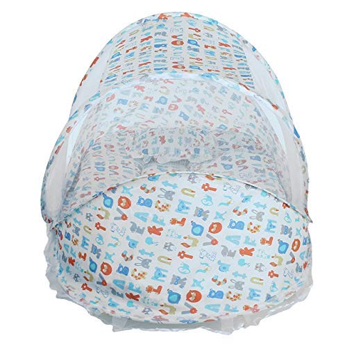 KASSY POP CURATED JUST FOR YOU Baby Boy's and Baby Girl's Thick and Comfortable Cotton Protective Bedding with Mosquito Net and Pillow (0-24 Months) 4