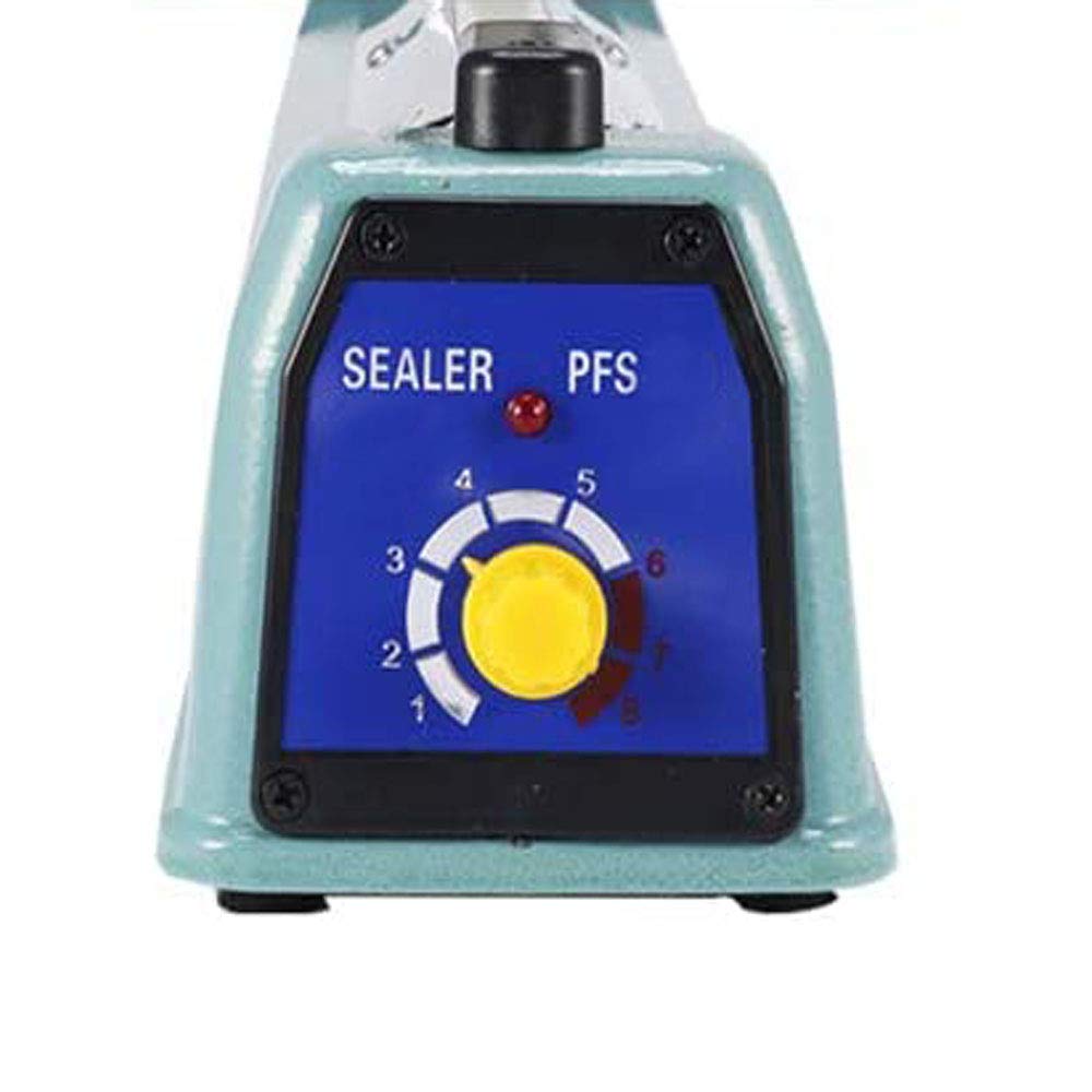 30 cm (12") Máquina Manual de Termoselladora de Mano de Bolsa Impulso, Bolsa de Plástico de Poliéster para Herramienta de Termosellado, Extra 1 Hoja Y 1 Fusible, Control De Circuito Electrónico