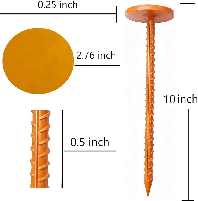 Marcadores de Línea de Propiedad 2 Pack 10" con Cabeza Naranja miniatura 3