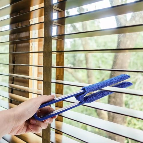 Image of 4 Pcs Multicolor Reusable Window Blinds Duster, Cleaner Duster Brush, Cleaning Tools for Window, Air Conditioner Vents, Fans, Car Vents