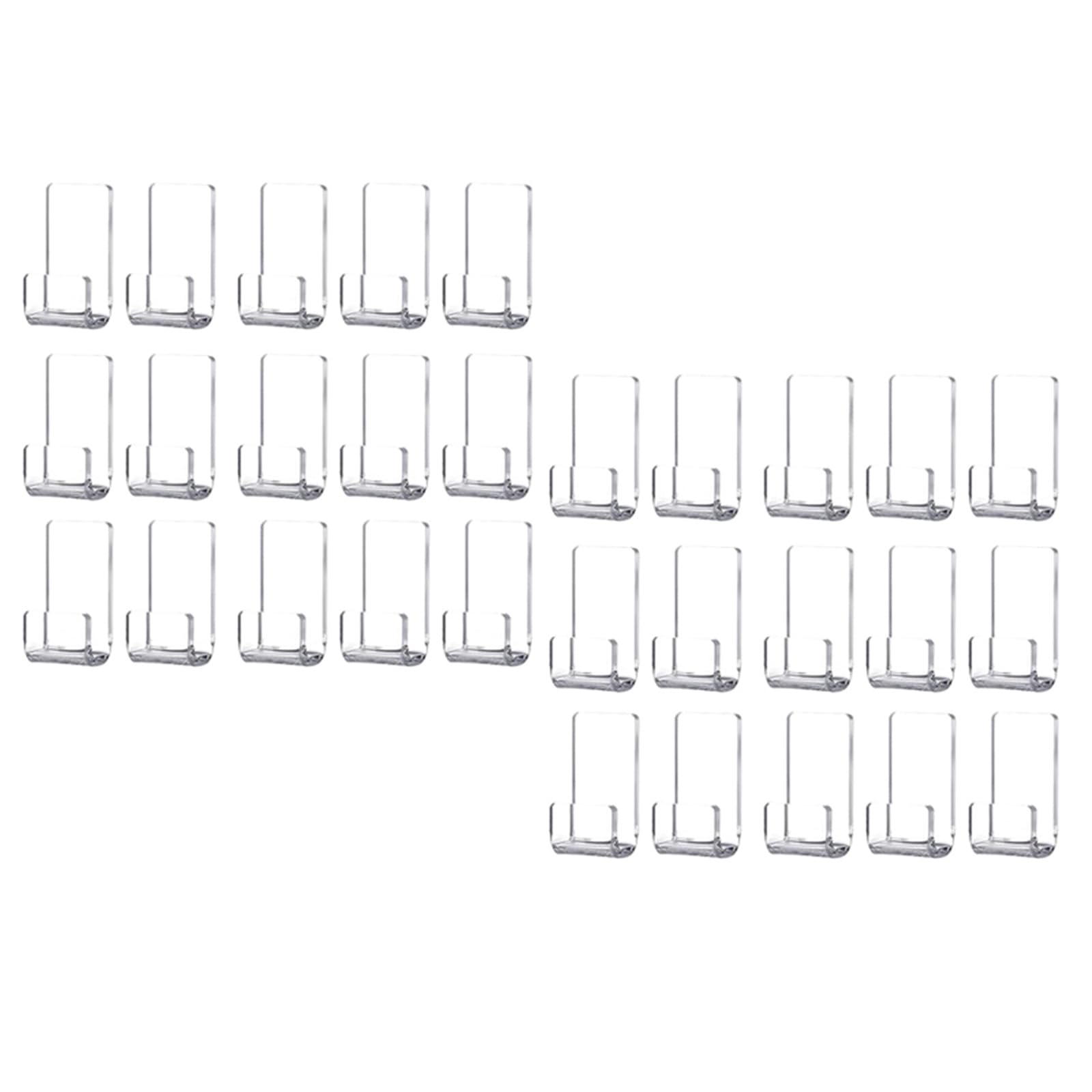 HDOYTXXM Record Wall Display Hangers 30Pcs Set Clear Adhesive Album Covers Holders Rack Hanging Shelves Mount Rack