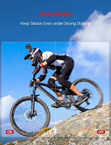 Product Image 4: Victure AC820 Native 4K 50FPS Action Camera EIS 4X Zoom 20MP Sports Camera 40M Underwater Waterproof Camcorder, Extra Outlet Battery Charger with Battery, Remote and Mounting Accessories Kit Included