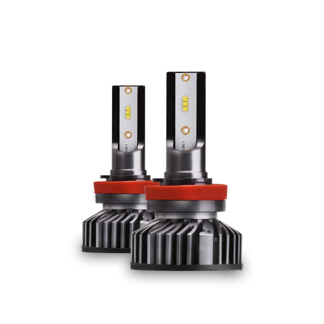 H11 LED Headlight Bulbs Headlamp Bulbs 10000LM 76W 6000K High Beam Low Beam H8 H9 All-in-One Fog Lights General Purpose ZES Chips Xenon Lamp Conversion Kit with Fan IP68 White 2 Year Warranty 2 Pack