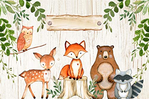 Buy Leyiyi 7x5ft Woodland Baby Birthday Backdrop Safari Jungle Animals 