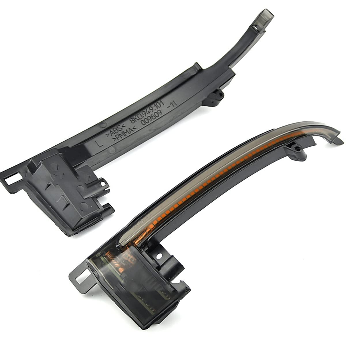 Indicatore di direzione dinamico Specchietto retrovisore Lente fumé Indicatore di direzione LED Indicatore di direzione Singal Compatibile con Audi A3 8P A4 A5 B8 Q3 A6 S6 SQ3 A8 D3 8K