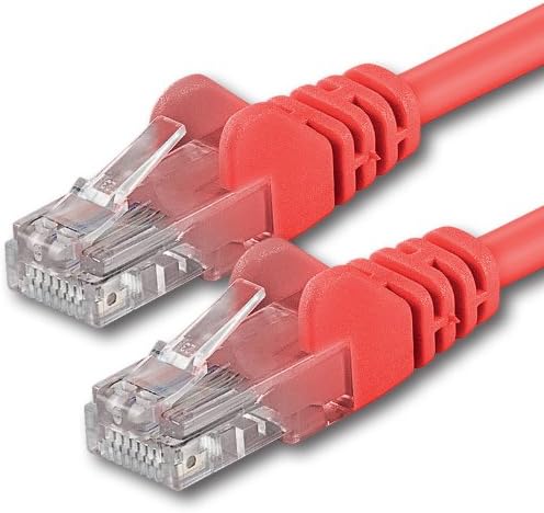 1aTTack.de 0,25m Cat 6 Ethernet Cable Gigabit RJ45 LAN Patch Cord Compatible with Internet, Router, Modem, Smart TV, PC & Laptop Switch Modem orange - 5 pieces - 0,25m