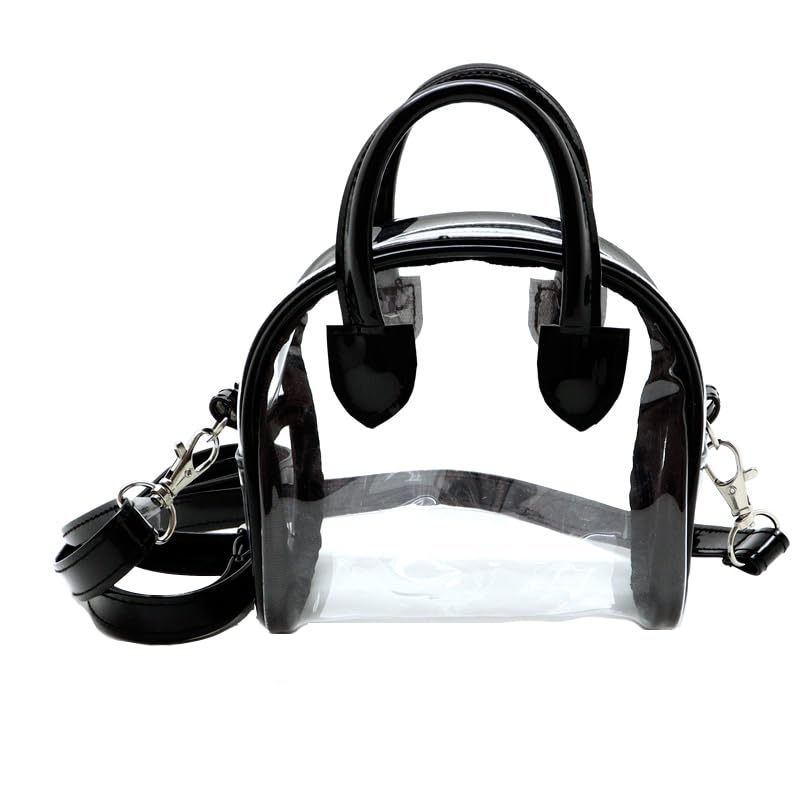 Amazon | CONC CO446 ボストン型クリアぬいポーチ ブラック | ダンプ