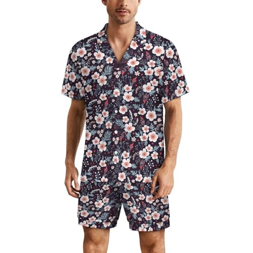 Pyjama homme col boutonné blanc taille 43 anti-chaleur et doux