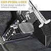 Adjustable Car Pedal Lock for Brake & Clutch, 9-Hole Anti-Theft Security Device, Heavy-Duty Stainless Steel Lock for Van, Car & Truck with 3 Keys #1