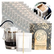 COFFEE IN A POUCH, coffee pouch for camping, travelling and more! Single-serve pre-ground pocket coffee brewer. Just add water. 12 pack Baristas choice - light roast