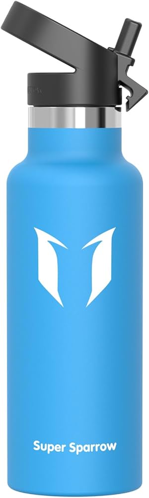 Amazon｜Super Sparrow 水筒 500ml 真空断熱ボトル - 標準口ウォーター