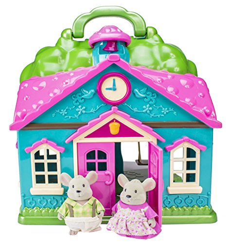 Li'l Woodzeez Cottage Playset & Mice Family Set with Storybook