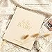 Lanpn Hello Baby First 5 Year Memory Book for Boy Girl - Linen Hardcover Baby Book Keepsake for New Parents - Newborn Baby Journal Scrapbook Photo Album Baby Milestone Book (Beige, 154 Pages)