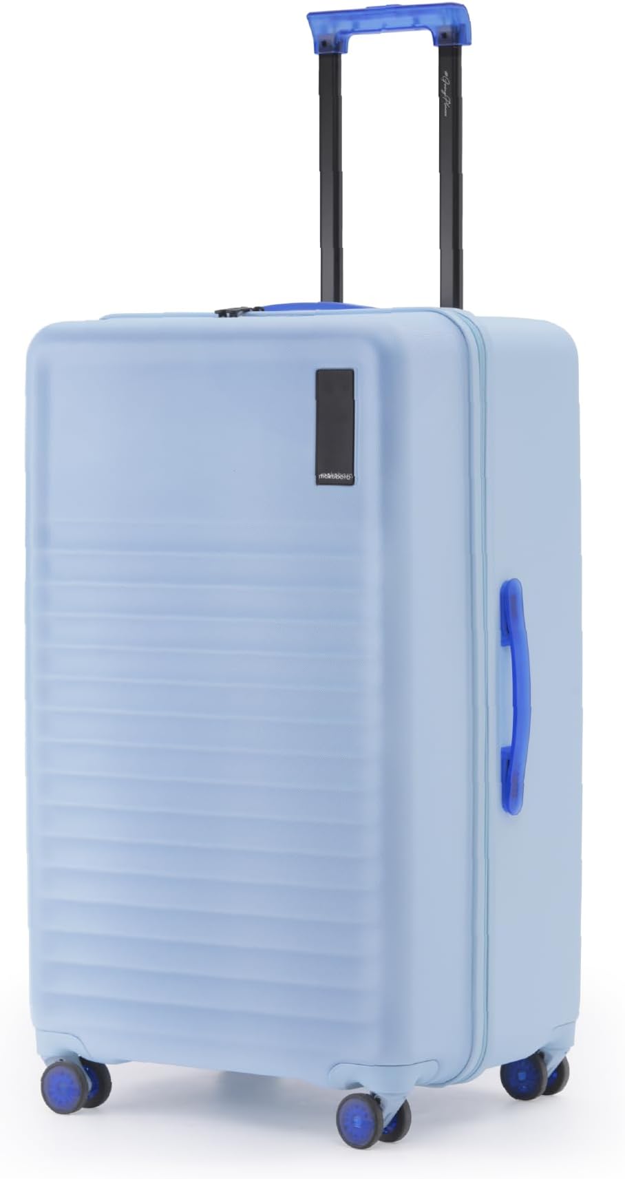 Large Check-in Suitcase | 76.5cm | 105 L | German Makrolon Polycarbonate Hardshell | TSA Lock | 8 Silent Ninja Wheels | YKK Zippers | 15+ Day Trips | Mokobara Aisle Trunk Luggage | Blue (Shy Blue)