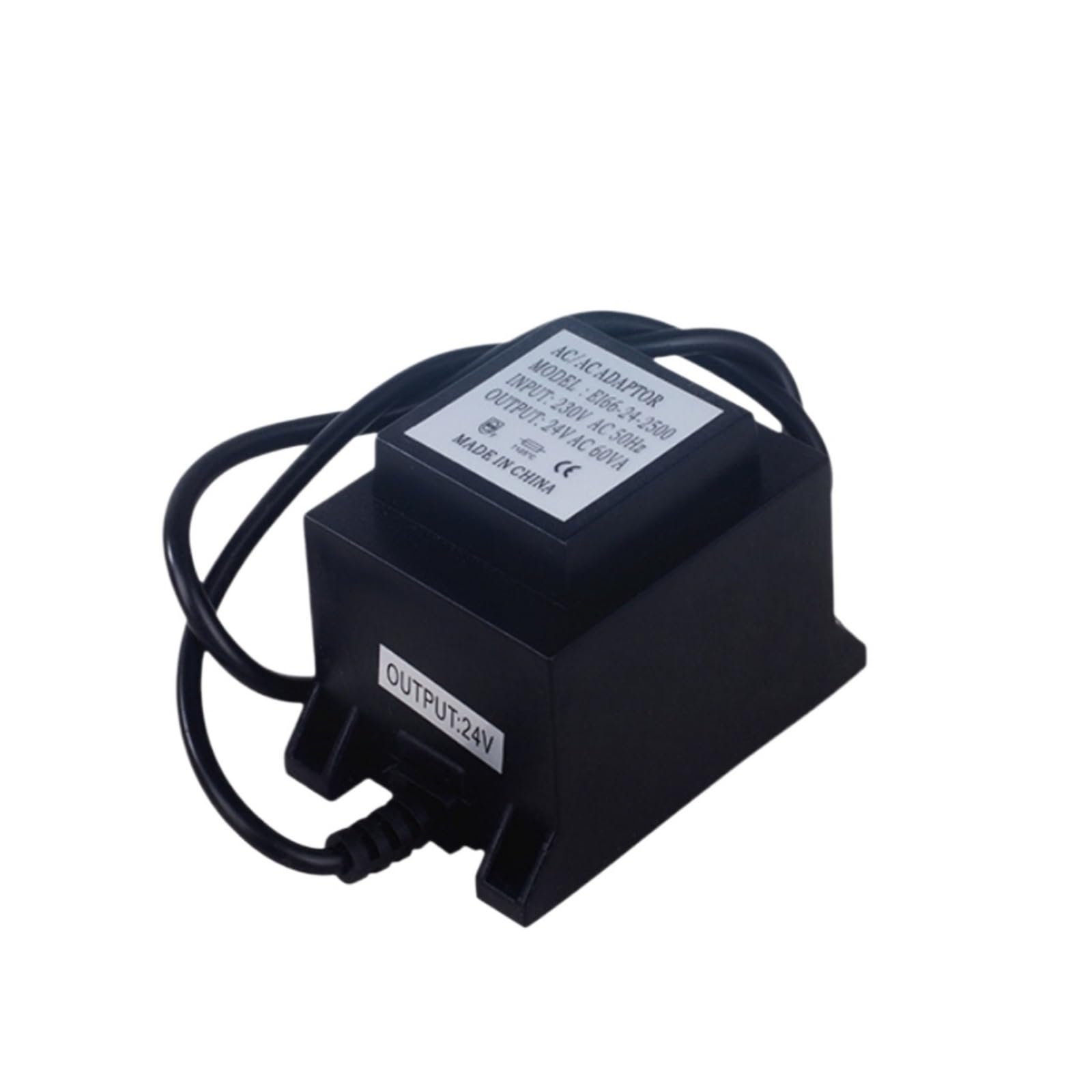 Fuente de alimentación subacuática, transformador de aislamiento de 220 V a 12 V/24 V - Diseño cuadrado, especial for luminarias de piscinas(60W,24 V)