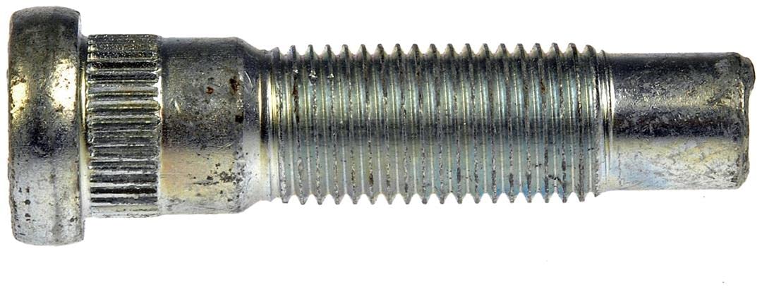 Dorman (610-434.1) M14-1.50 and 57.93mm Long Serrated Wheel Stud - Dorman Wheel Stud 610-434.1 - M14-1.50 Serrated Wheel Stud - 16.01mm Knurl, 57.93mm Length - WHEEL STUD - M14-1.50 Serrated Wheel Stud - 16.01mm Knurl, 57.93mm Length - Wheel Stud - Wheel Bolt - These wheel lug studs are made of carbon steel and tested to demanding automotive industry standards to ensure strength, longevity and safety. - General Motors 2023-99, Saab 2011-10