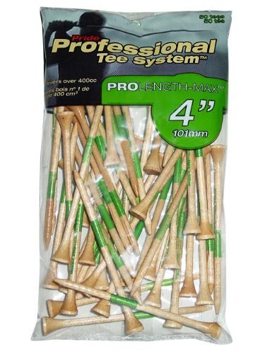 ProActive Sports TPTS400N50 ProLength Max Tee 4 50/Pack in Natural