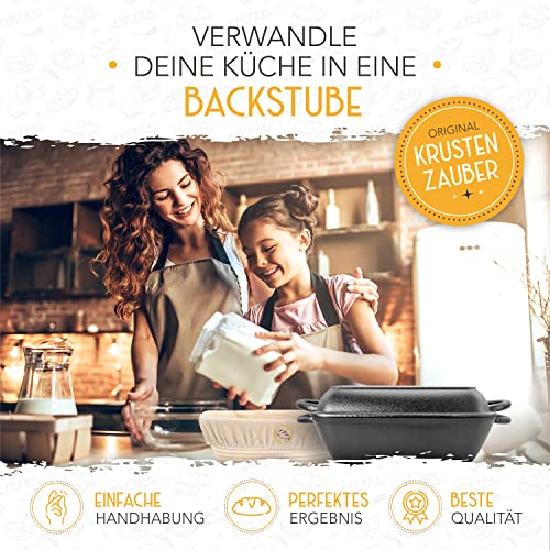Panier de fermentation et cocotte en fonte 28 cm pour cuisson induction et four - 3