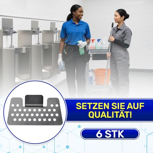 6 Stück Gitter für Urinal zum Schutz vor Verstopfungen - Gitter für Pissoir Hergestellt aus Edelstahl - Garantie 10 Jahre - MONTERAL