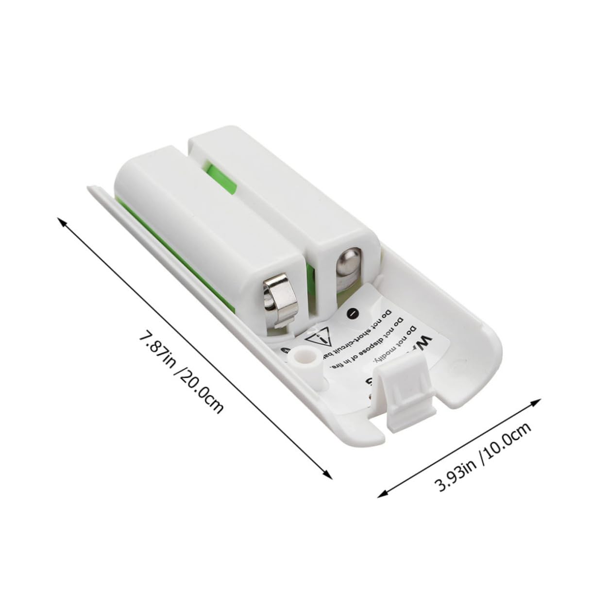 POPETPOP Adattatore per Batteria Slot Stazione di Ricarica Batteria Cavo USB Caricabatterie Compatto in Plastica Bianca Ricarica Pile Ovunque