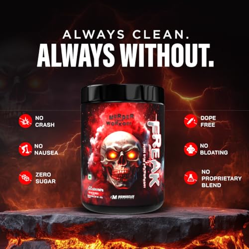 Image of Bigmuscles Nutrition Freak Pre-Workout (60 Servings, Tiger's Blood) | 360g| Powder