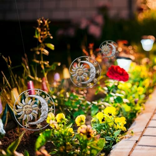 Decoración de pared de hierro duradera para interior, exterior y jardín 4