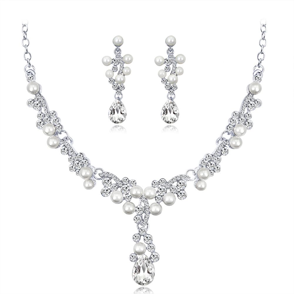 Shining Diva Fashion Latest Fancy Stylish Design Pearl Necklace Jewellery Set for Women (15457s) (B0CV4WNQJY) Amazon Price History, Amazon Price Tracker
