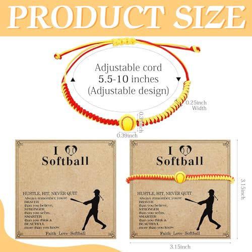 12 Sets Sports Charm Bracelets Bulk with Inspirational Card for Sports Party Favor Team Group Player Gifts3