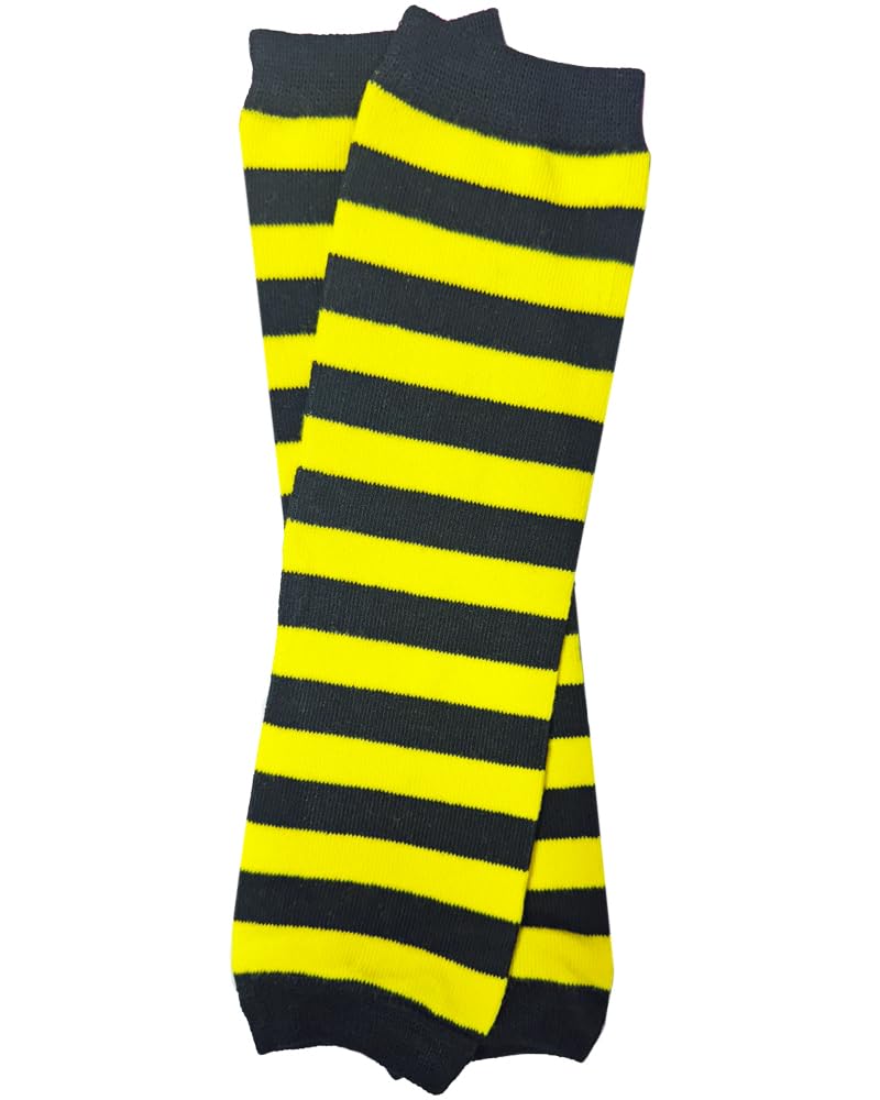 juDanzy bumblebee bee Black and Yellow Stripe baby & toddler boys & girls Leg Warmers