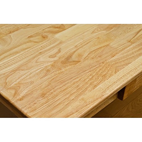 Amazon｜木製テーブル 【90cm×60cm】 引出し1杯付き ナチュラル