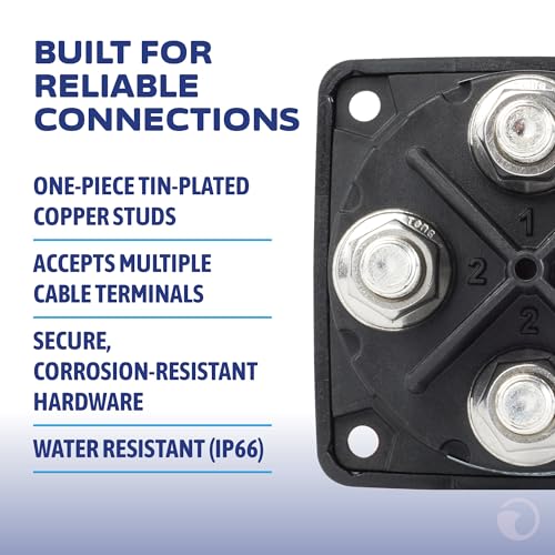 Image of Blue Sea Systems Mini Dual Circuit Battery Switch, Black, 6010200 m‑Series