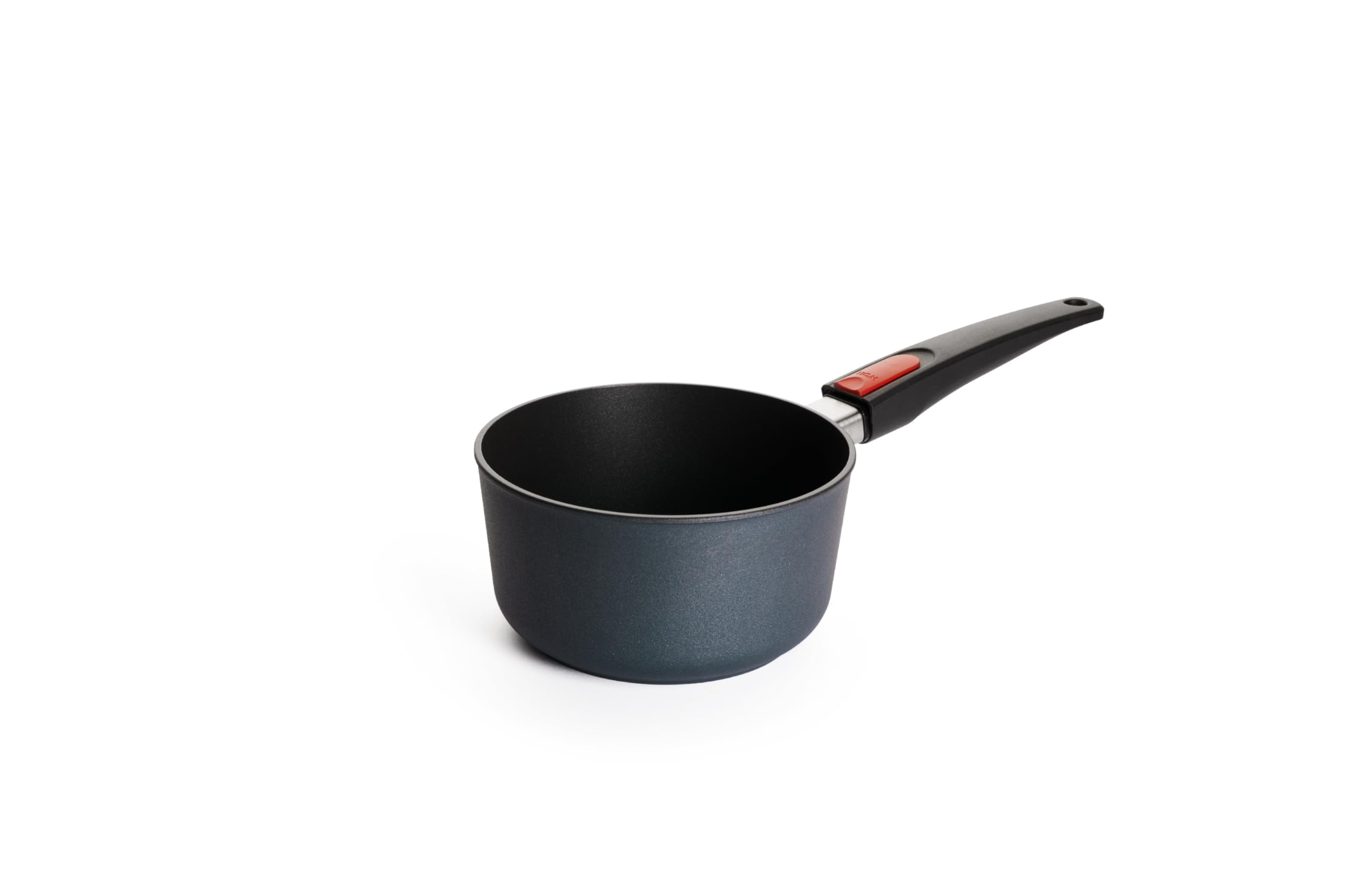 Woll Diamond Lite casserole en fonte - Induction -, Ø 18 cm, hauteur 9.5 cm, 2 litres, avec manche amovible - Convient à tous les types de cuisinières, antiadhésif, fonte d'aluminium